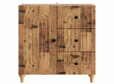 Sideboard Old Wood 66 x 34.5 x 90 cm Engineered Wood 894173