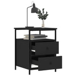 ZNTS Bedside Cabinets 2 pcs Black 44x45x60 cm Engineered Wood 826004