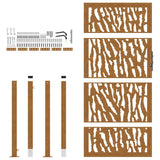 Garden Gate 100x175 cm Weathering Steel Trace Design 4100987