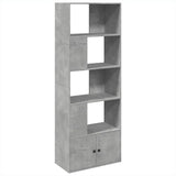 Bookcase Concrete Grey 70x36x189 cm Engineered Wood 3295320