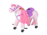 Plush Walking Horse Ride On Toy with Wheels and Realistic Sounds Rocking Horse for Girls Boys 2 T3398P422156