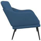 Bench Blue 110x76x80 cm Fabric 351490