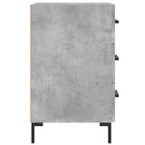 Bedside Cabinet Concrete Grey 40x40x66 cm Engineered Wood 827664