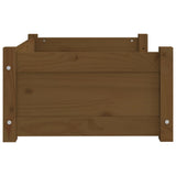 Dog Bed Honey Brown 65.5x50.5x28 cm Solid Pine Wood 821450