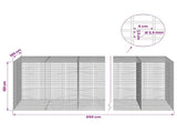 Gabion with 3.5 mm Wire and 5x2.5 cm Mesh 650x100x100 cm 3461959