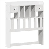 Bed Frame without Mattress White 90x200 cm Solid Wood Pine 3323270