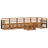 Sectional Sofa Set 7 pcs Natural Solid Acacia Wood 3374939