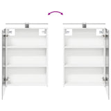 Bathroom Cabinet Set 4 pcs White Engineered Wood 3407383