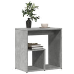 ZNTS Side Tables 2 pcs Concrete Grey 50x30x50 cm Engineered Wood 840562