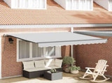 Awning Frame Manual Anthracite 3.5 x 2.5 m Aluminium 46866