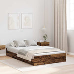 Storage Bed Frame Old wood 120 x 200 cm Engineered wood 3335307