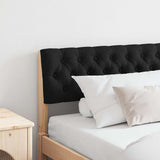 Upholstered Headboard Black 180 cm Solid Pine Wood 879161