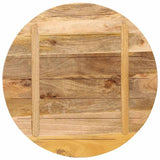 Table Top 80x2.5 cm Round Solid Wood Rough Mango 370013