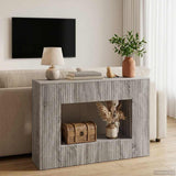 Console Table Grey Sonoma 101 x 29 x 74 cm Engineered Wood 899883