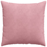 Sofa Pillows 2 pcs Pink 80 x 80 cm Corduroy Fabric 42014061