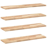 Floating Shelves 4 pcs 80x20x2 cm Untreated Solid Wood Acacia 3279346