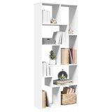 Room Divider Bookcase White 67x25x161.5 cm Engineered Wood 858075