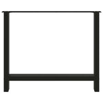 ZNTS Coffee Table Legs Black 2 pcs 100x cm Steel 4013320