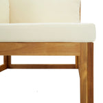Sectional Corner Sofas 2 pcs with Cushions Solid Wood Acacia 318552