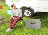 40L Portable Car Refrigerator - Light Green and Grey T3398P349484