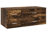 Bathroom Furniture Set 2 pcs Smoked Oak Engineered Wood 3404020