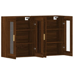 Wall Mounted Cabinets 2 pcs Brown Oak Engineered Wood 3197904