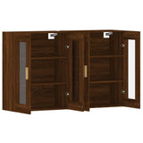 Wall Mounted Cabinets 2 pcs Brown Oak Engineered Wood 3197904