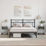 Bedside Cabinets 2 pcs Concrete Grey 40x35x50 cm Engineered Wood 830645