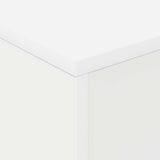 Magazine Rack with Shelf White 70 x 41 x 156 cm Engineered Wood 899519