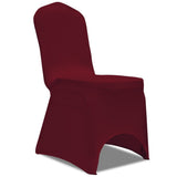 Chair Cover Stretch Burgundy 18 pcs 3051644