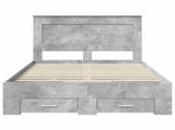 Bed Frame with Drawer with Headboard Manual Engineered Wood 3410329