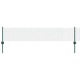 Welded Wire Fence with Post 10 x 0.4 m PVC-Coated Steel Green 3336428