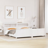 Bed Frame without Mattress White 180x200 cm Super King Solid Wood Pine 3306451