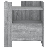 ZNTS Bedside Cabinet Grey Sonoma 45x50x50 cm Engineered Wood 848281