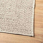 ZNTS Rug ZIZUR Cream 120x120 cm Jute Look Indoor and Outdoor 4010363