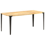 ZNTS Dining Table 160x80x76 cm Solid Mango Wood 286364