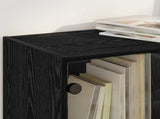 Highboard 2 pcs Black Oak 68 x 37 x 142 cm Engineered Wood 3402646