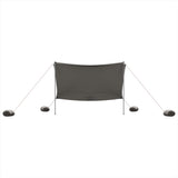 Beach Canopy with Sand Anchors Grey 304x300 cm 4008646