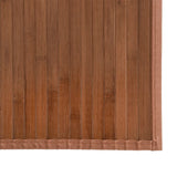 Rug Rectangular Brown80x1000 cm Bamboo 376932
