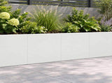 Retaining Wall 2 pcs 40 x 12 x 50 cm Steel White 8015256