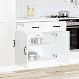 Kitchen Base Cabinet Kalmar High Gloss White Engineered Wood 853499