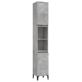 ZNTS 3 Piece Bathroom Furniture Set Concrete Grey Engineered Wood 3185625