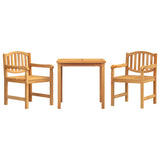 3 Piece Garden Dining Set Solid Wood Teak 3157923