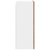 Hanging Cabinet with Storage Old Wood and White 50 x 31 x 80 cm 884272