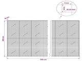Gabion with 3.5 mm Wire and 5x5 cm Mesh 700x10x200 cm 3462104