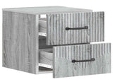 Wall-Mounted Bedside Cabinet Grey Sonoma 34.5 x 33 x 40 cm 898987