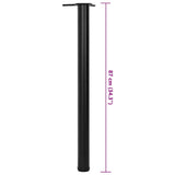 4 Height Adjustable Table Legs Black 870 mm 242140