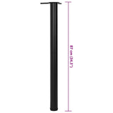 4 Height Adjustable Table Legs Black 870 mm 242140