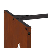 Firewood Rack 40x30x80 cm Weathering Steel 864224