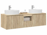 Bathroom Cabinet Set 3 pcs Sonoma Oak 49.5 x 44.5 x 65 cm 3405679